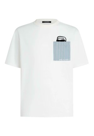 KARL LAGERFELD, IKON PEEKING POCKET - T-shirt imprimé - white