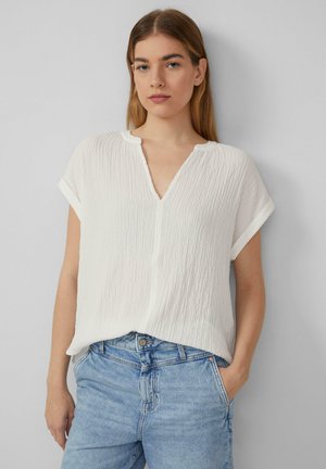 STRUKTURIERTE - Blouse - ecru