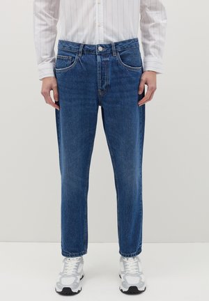 CROPPED - Vaqueros tapered - denim