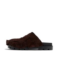 Sandalias planas - dunkelbraun