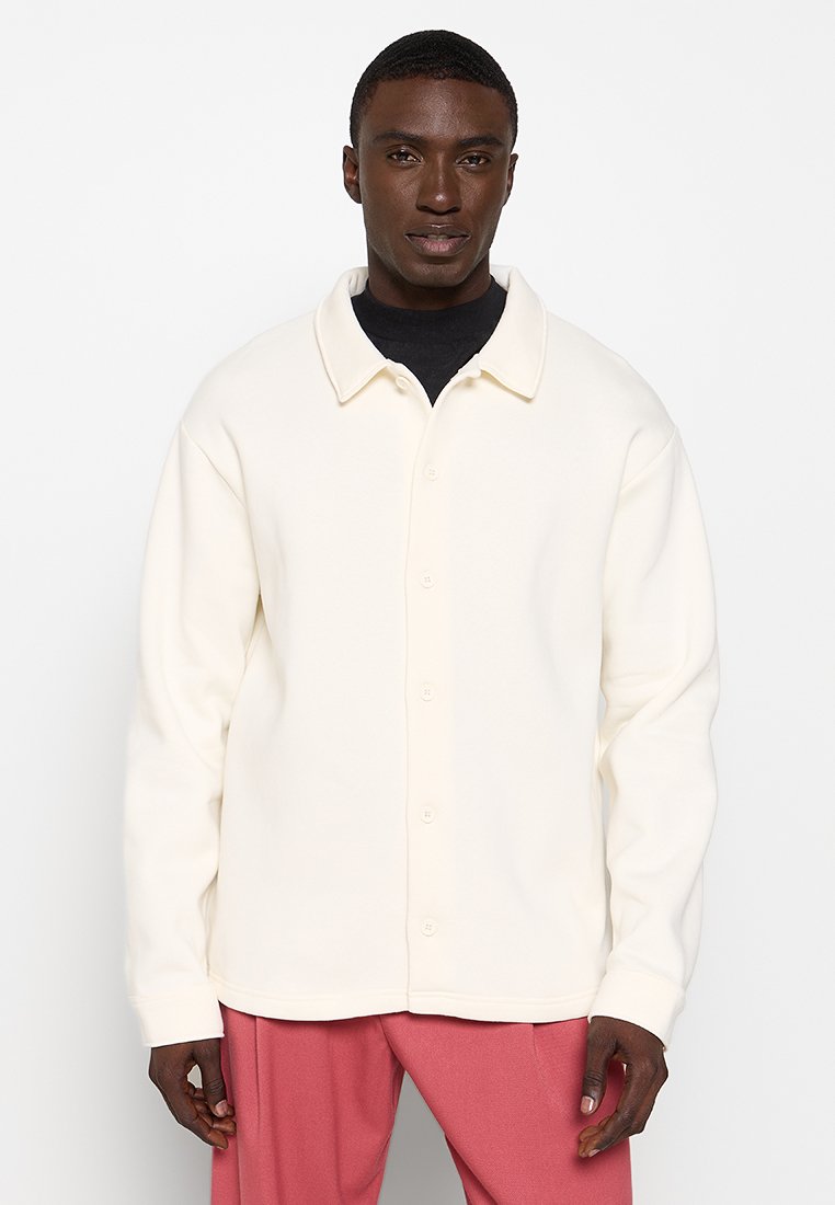 Selected Homme Sweater met rits crème