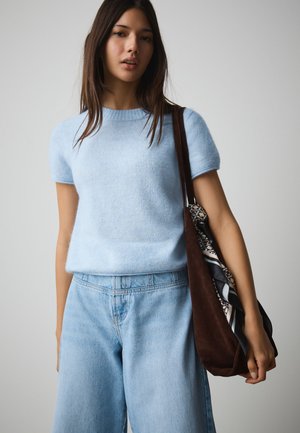 Next TALL FIT SHORT SLEEVE - T-shirts basic - light blue