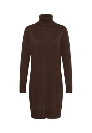 Saint Tropez, U6801, MILASZ ROLLNECK DRESS - Gebreide jurk - bracken melange