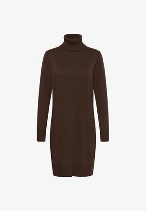 Saint Tropez, U6801, MILASZ ROLLNECK DRESS - Gebreide jurk - bracken melange
