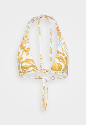 Versace SWIM RENEWSTYLE LIGHT UNDERWATER BAROCCO PLACED SAFETY PIN - Bikini pezzo sopra - eggshell/multicolor