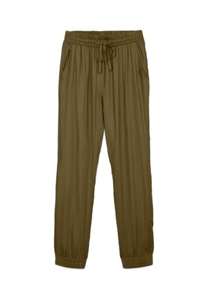 Terranova, JOGGING WITH A DRAWSTRING AND SOLID CUFFS - Pantaloni sportivi - verde militare