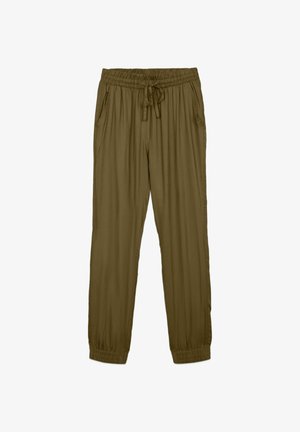 Terranova, JOGGING WITH A DRAWSTRING AND SOLID CUFFS - Pantaloni sportivi - verde militare