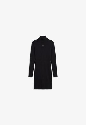 Calvin Klein Jeans, LABEL MINIDRESS - Robe pull - black