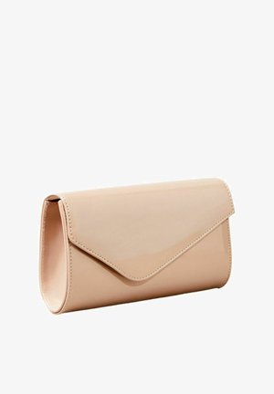 Lipsy ASYMMETRIC FOLDOVER CHAIN-REGULAR FIT - Clutches - beige