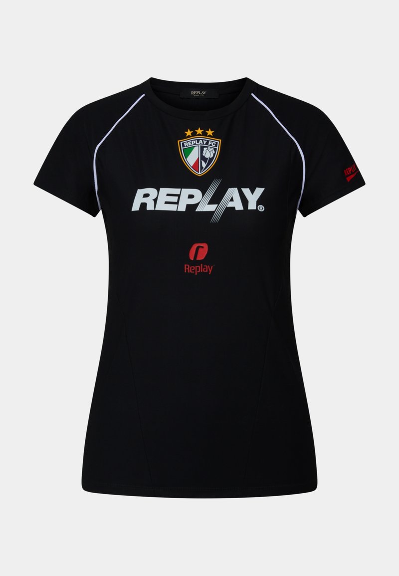 Replay Sport T-shirt zwart Replay Sport T-shirt zwart