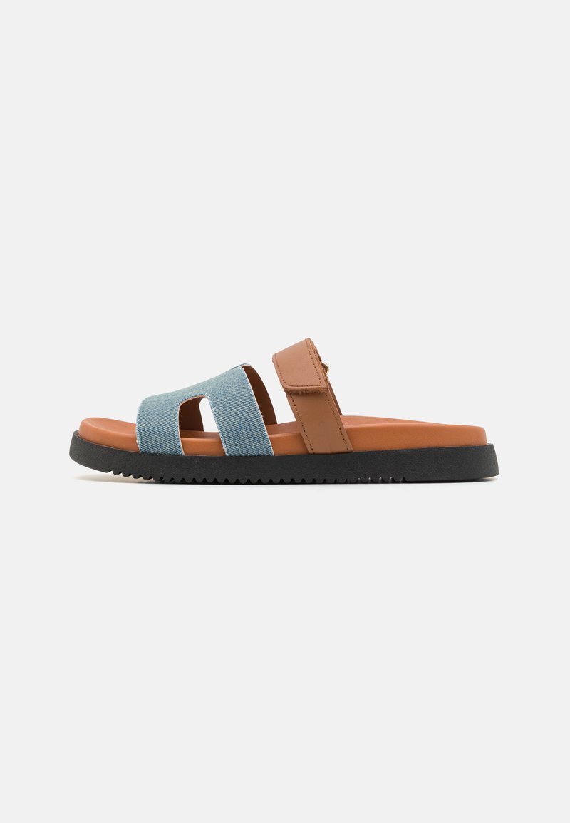 Steve Madden MISSILE - Sandals - denim/multi-coloured