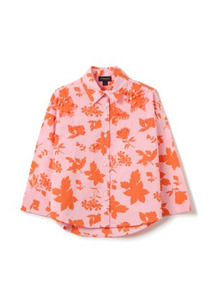 FOLIAGE IN WITH CIRCLES - Hemdbluse - orange pink