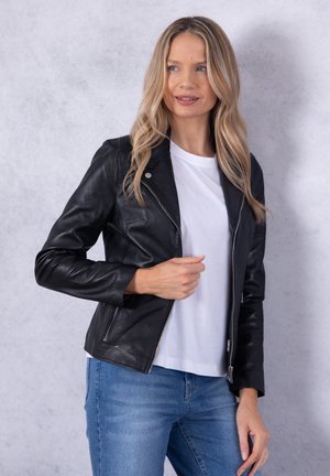 NEWLAND - Leather jacket - black
