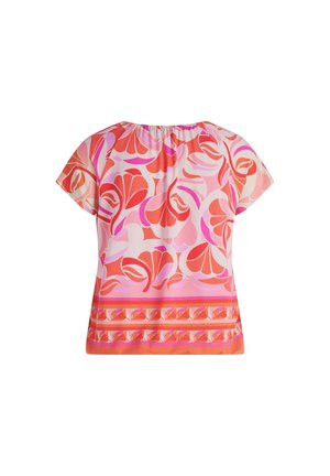 Betty Barclay MIT GUMMIZUG - Print T-shirt - red rosè