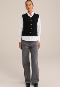 WE Fashion Kardigan - black