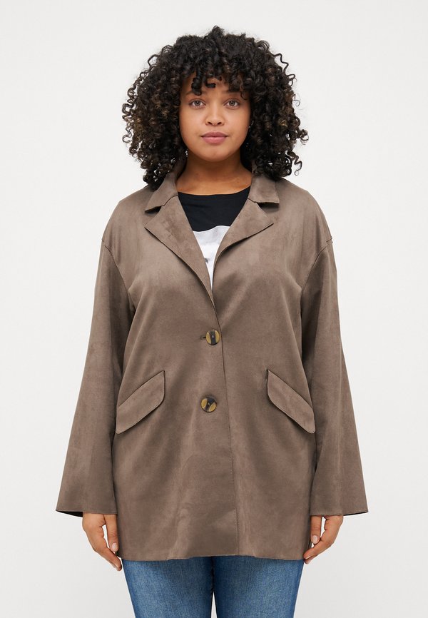 CARJOLINE LIFE - Kurzmantel - walnut