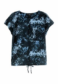 SHORT SLEEVE UTILITY DRAWCORD HEM POCKET - REGULAR FIT - Palaidinė - navy spot print