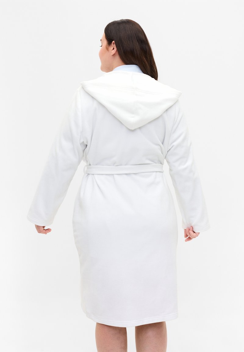 Damen Nachthemden | Zizzi Bademantel cloud dancer/offwhite - ZT96714 Damen Nachthemden | Zizzi Bademantel cloud dancer/offwhite - ZT96714