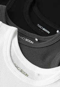 TWO SOON 3ER-PACK - Débardeur - black