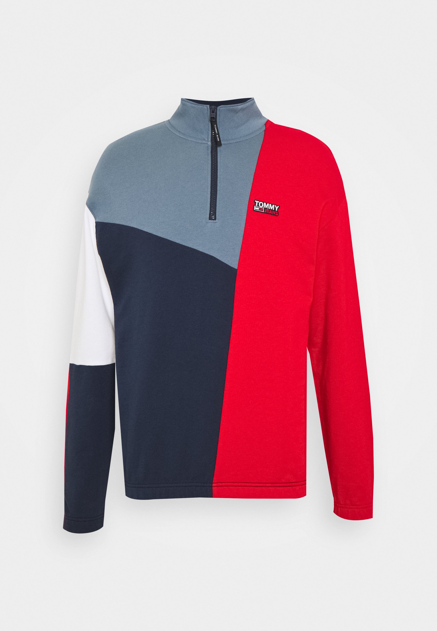 tommy jeans retro mock neck jumper