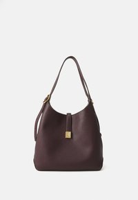 DECO PEBBLED LARGE SHOULDER BAG - Käsilaukku - blackberry jam