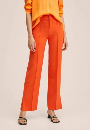 MACA - Trousers - korallrot