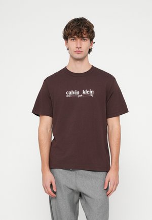 GRAPHIC TEE - Μπλουζάκι με στάμπα - rich brown