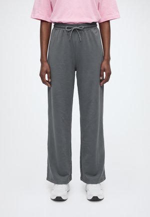 Even&Odd active by Zalando, ESSENTIAL TRAINING WIDE LEG TRICOT JOGGER - Pantalon de survêtement - dark grey