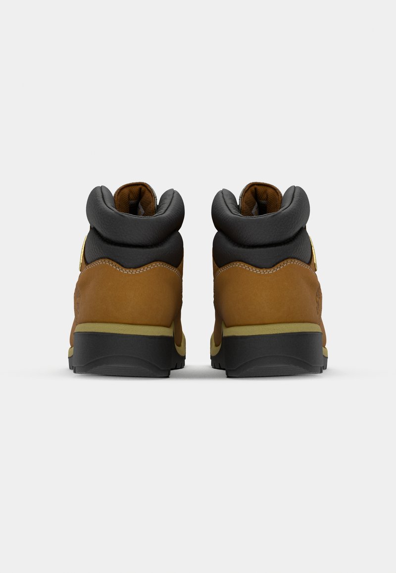 Timberland Brown Leather Hiking Boots with Black Soles and Yellow-Accented Laces Timberland Men main image 4