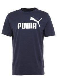 Puma Triko s potiskem - dark blue