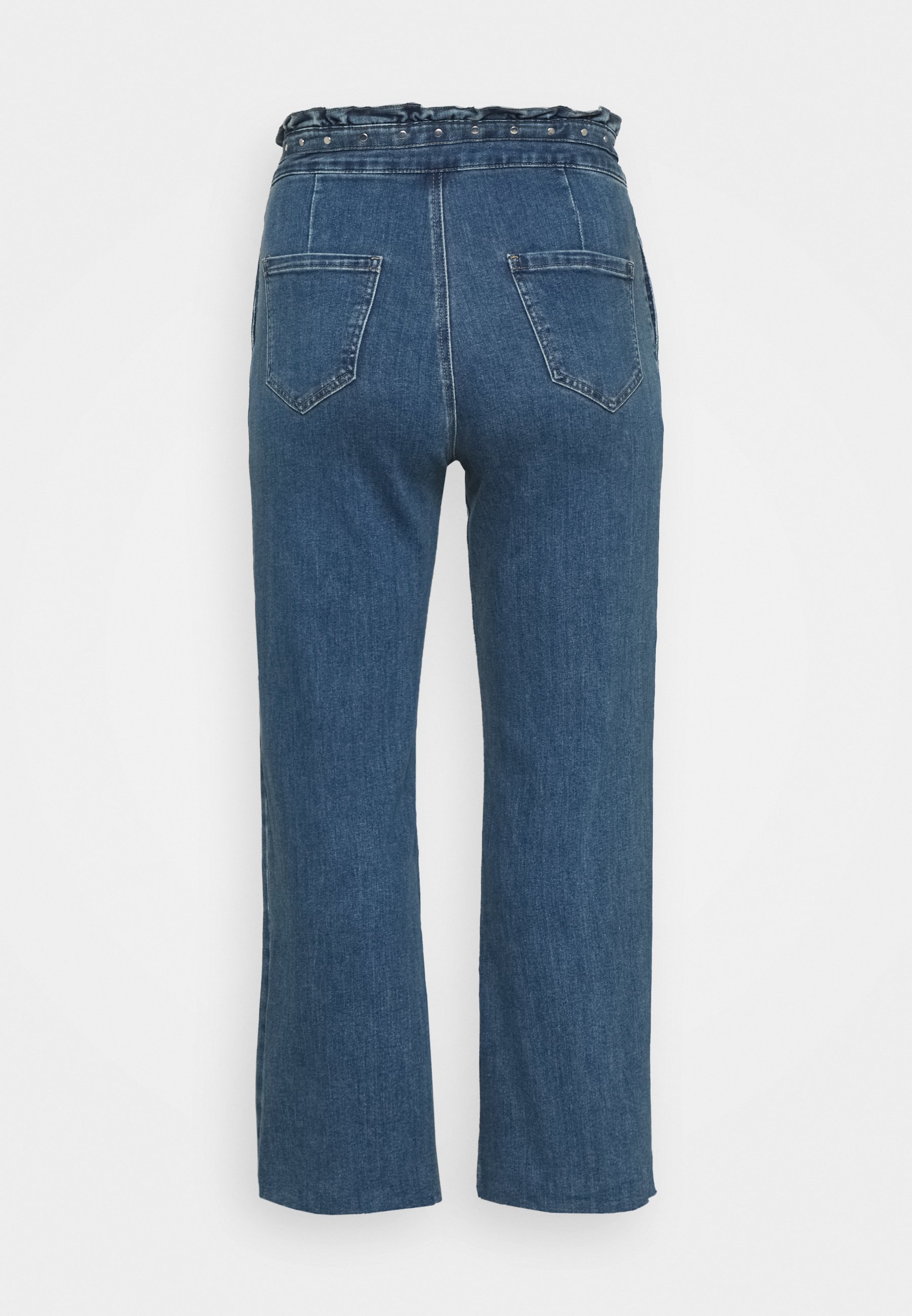 Simply Be WIDE LEG - Jeans baggy - vintage blue/blu denim - Zalando.it