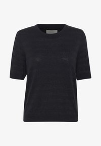 Niet geselecteerd, dark navy black lurex stripe