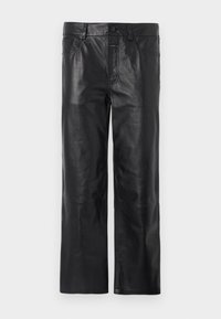 MILO - Nahkpüksid - black