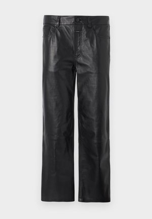 CLOSED MILO - Leather trousers - black