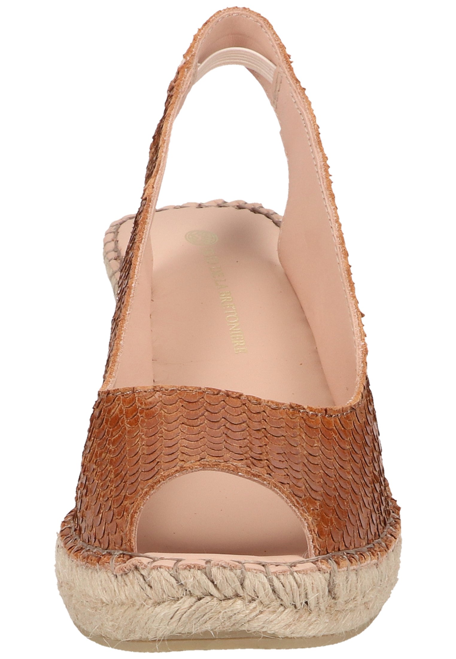 Fred de la bretoniere Suède espadrille sleehak taupe - Schoenen.nl