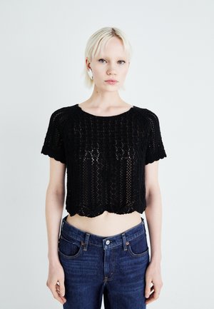 ONLNOLA LIFE PULLOVER - Basic T-shirt - black