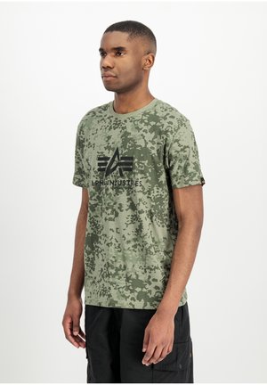 Alpha Industries, CAMO - T-Shirt print - m48 forest camo