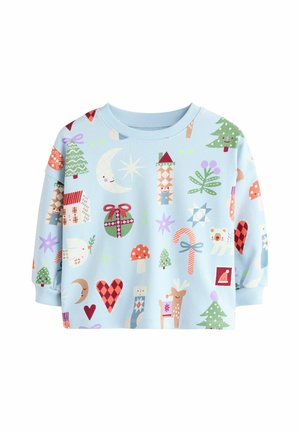 Next, LONG SLEEVE CHRISTMAS TOP - Long sleeved top - pale blue