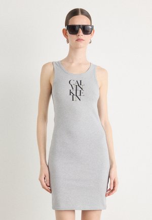 TANK DRESS - Jersey dress - heroic grey heather