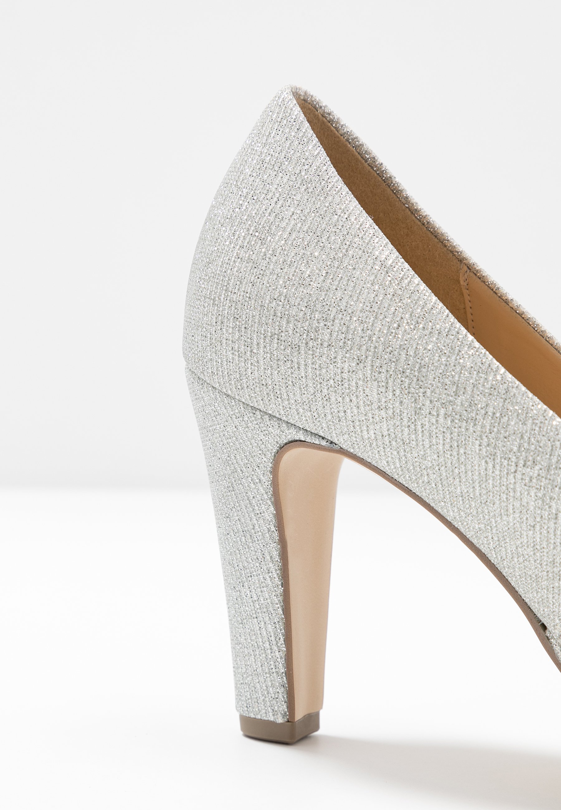 gabor silver pumps