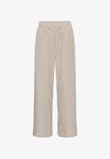 BELLAIW PANT - Παντελόνι - vanilla withered/rose stripe