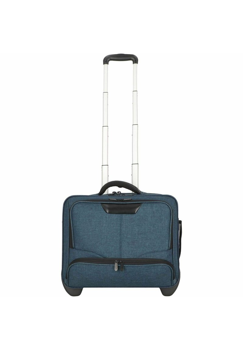 Dermata - 2 ROLLEN BUSINESS 46 CM LAPTOPFACH - Wheeled suitcase - petrol, Enlarge