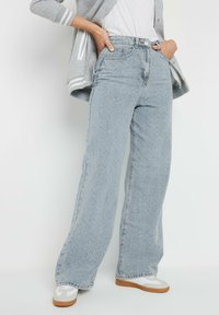 Long Tall Sally - TEXTURED SLOUCH - Flared Jeans - blue Thumbnail Image 1