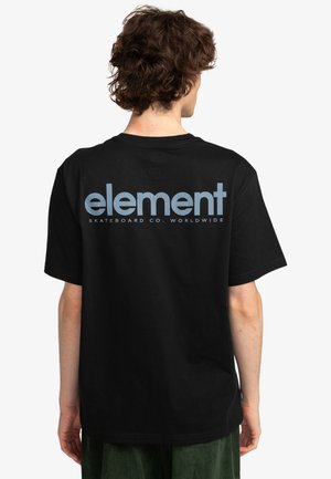 Element SIMPLE LOGO - A MANICHE CORTE - Camiseta estampada - black