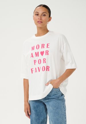 KAGISSA - T-shirt imprimé - chalk