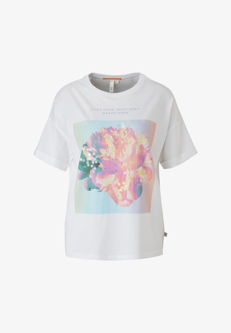 QS T-shirt imprimé - white