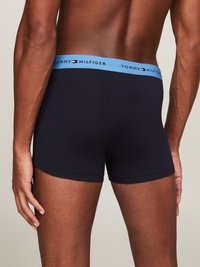 Tommy Hilfiger SIGNATURE TRUNK 3 PACK - Boxer alsónadrág - iris blue/sweetpea/daylight orange