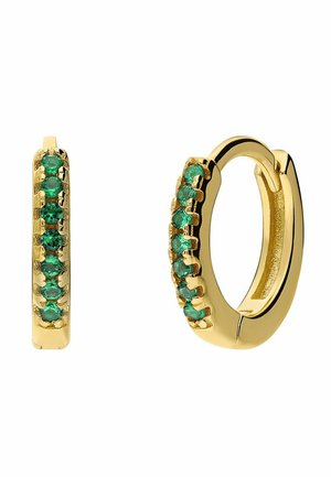 MODERN BASIC - Earrings - gold-coloured green
