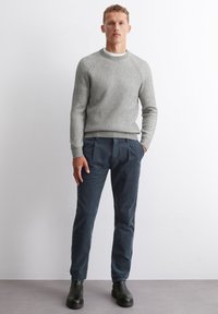 Marc O'Polo REGULAR - Strickpullover - grey melange