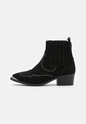 Bottines de cowboy / motard - black